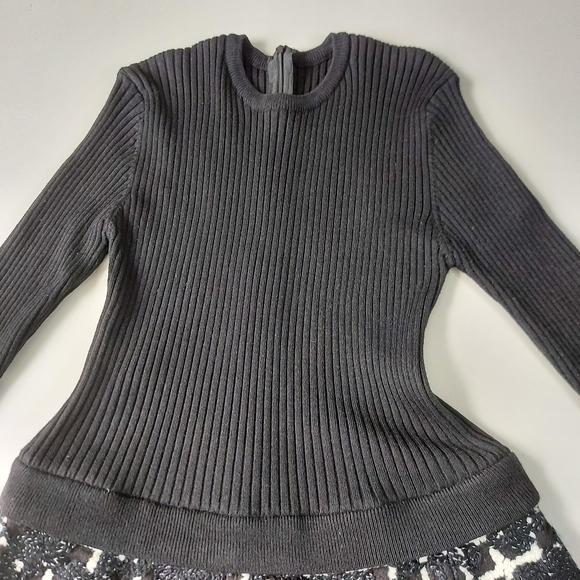Heavy Silk Blend Dress Ribbed & Knitted Size 6 - Picture 2 of 15